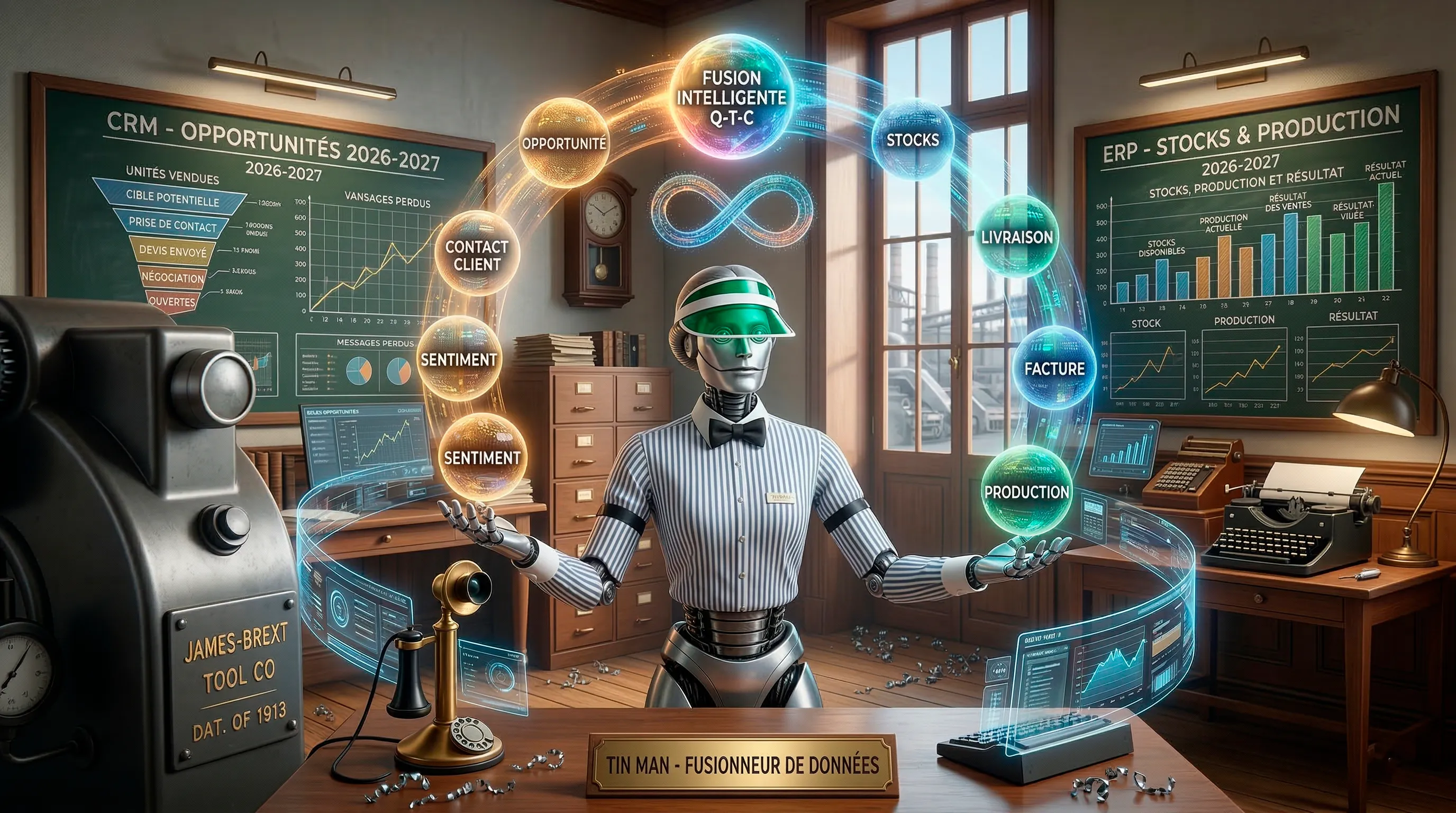 IA, pont intelligent entre ERP et CRM : fusion et vue 360° | Force5